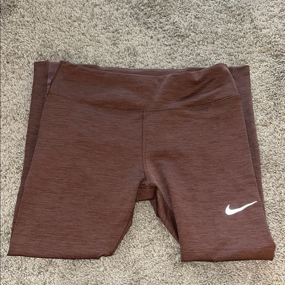 Nike Women’s Dri-Fit Mauve Leggings Size M - Picture 2 of 7